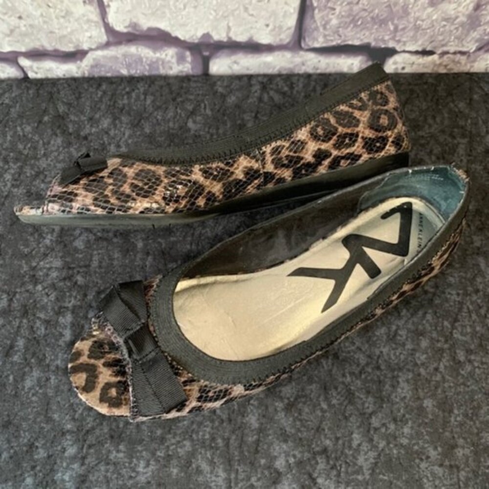 Anne Klein Animal Print Flats Size 6